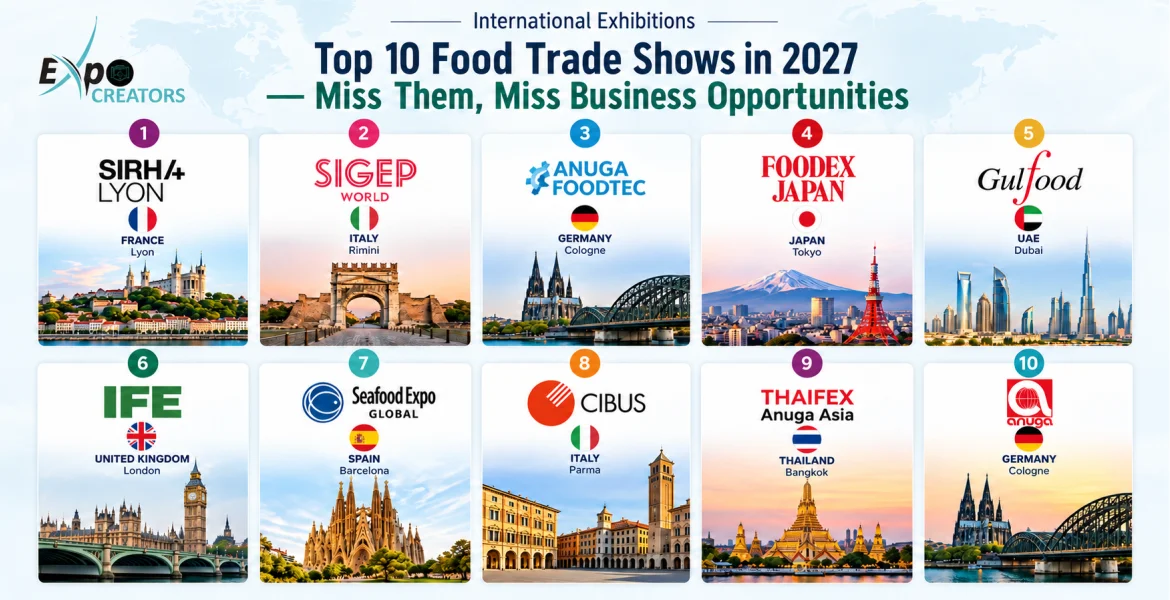 Top 10 Food Trade Shows in 2027 for Exhibitors & Food Brands