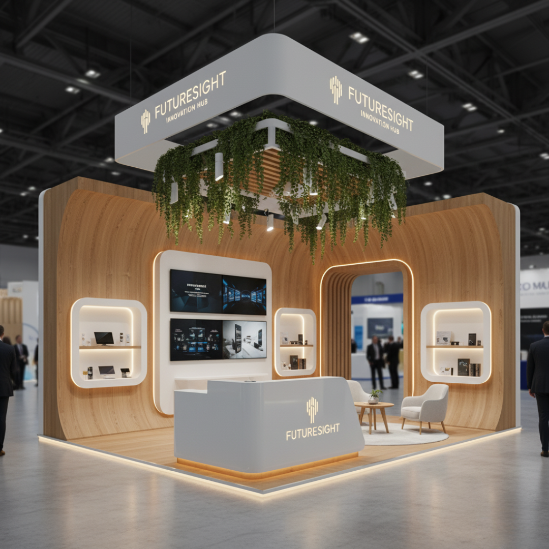 20x20 island trade show booth