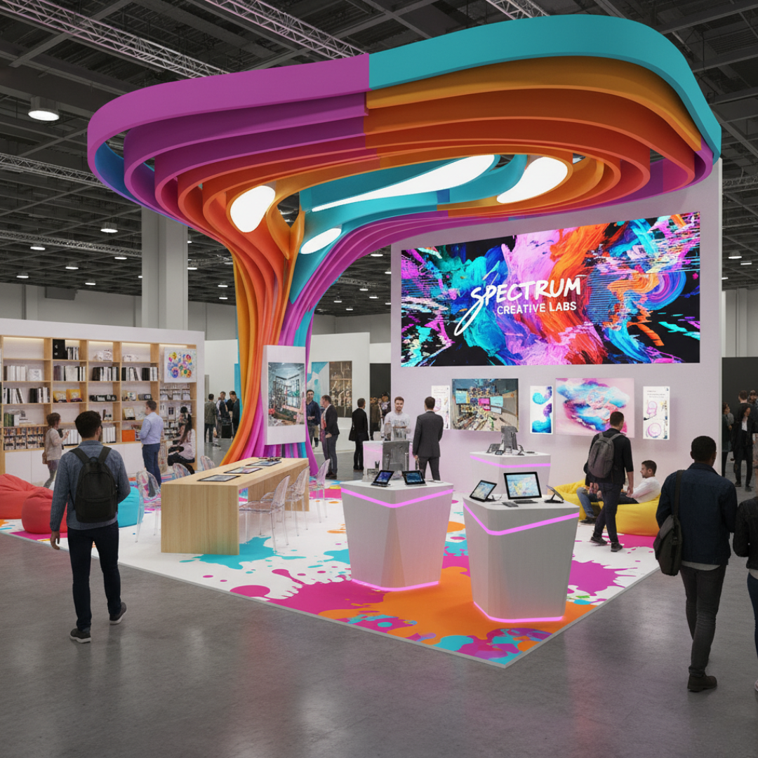 20x40 island trade show booth