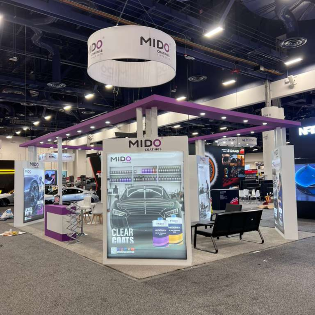 30x30 custom trade show booth design