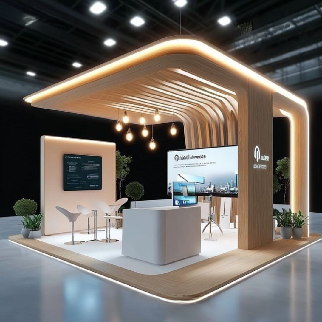 30x50 island trade show booth