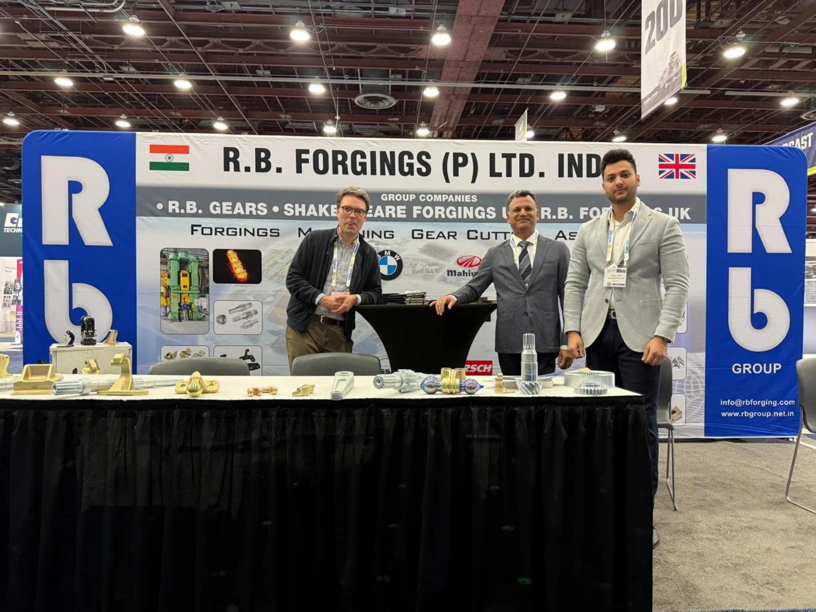 R.B. Forgings (P) Ltd. India exhibition stand at Motion Plus Power Technology Expo 2025, Detroit, USA