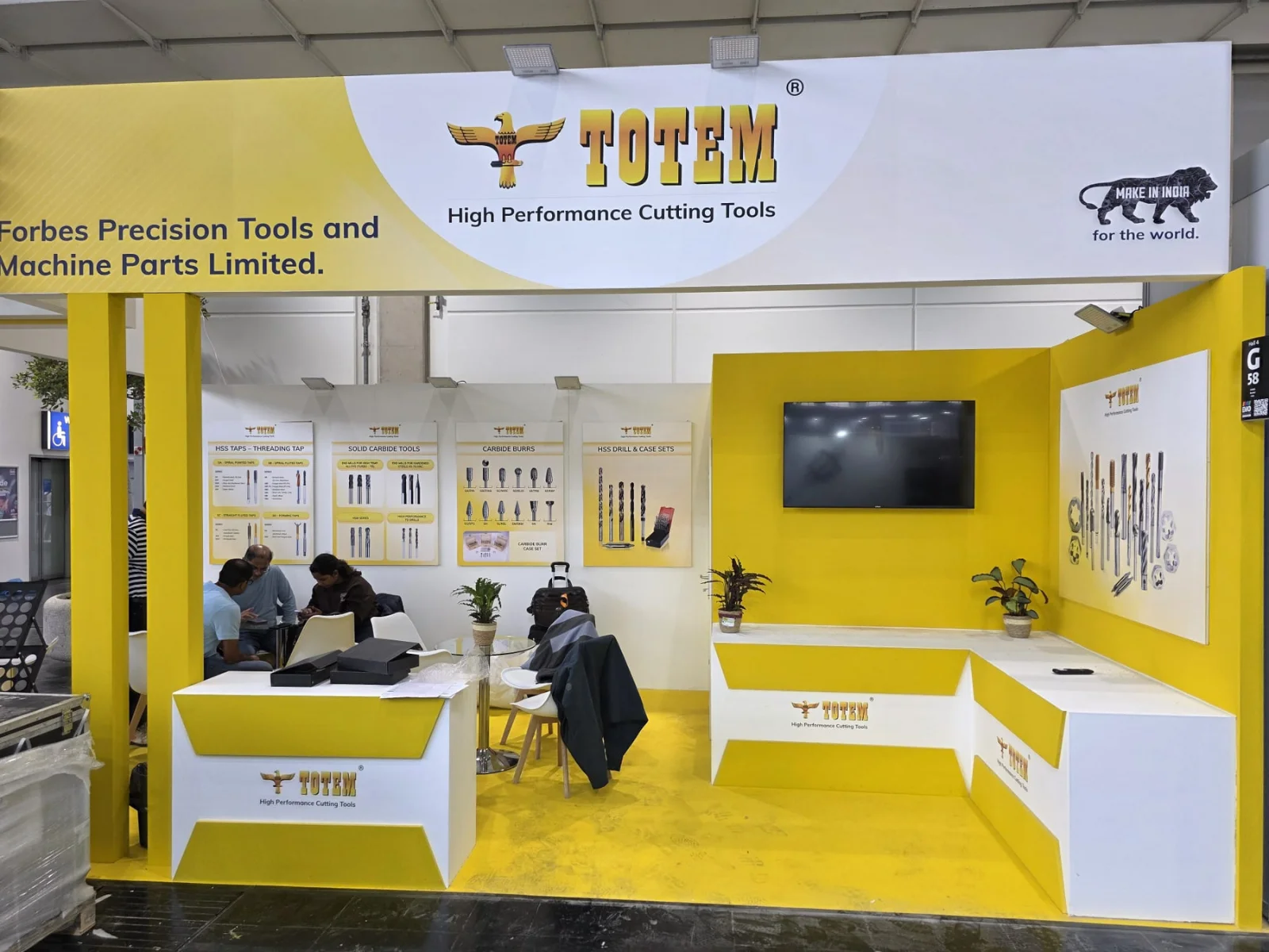 Totem exhibition stand at EMO 2025, Hanover, Germany