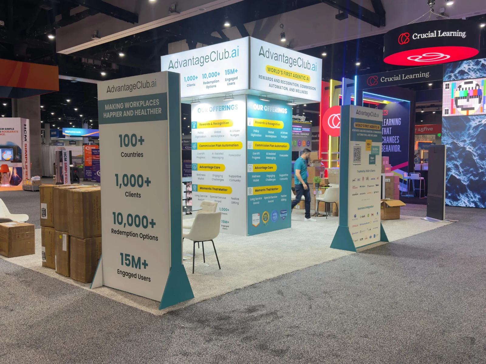 Advantage Club.ai exhibition booth at SHRM Annual Conference & Expo 2025, USA