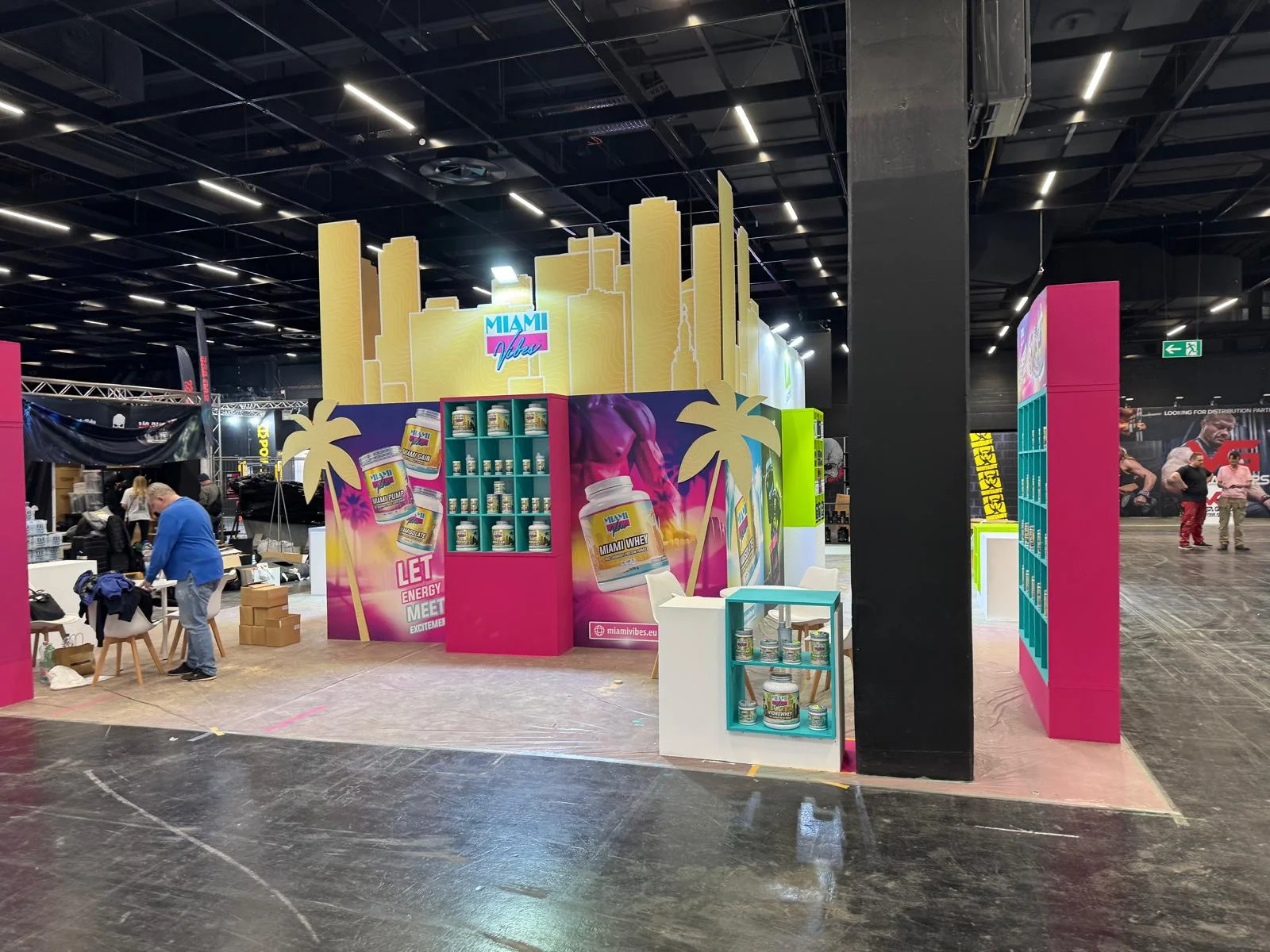 Ultra Nutricon Group exhibition stand at FIBO Global Fitness 2025, Germany