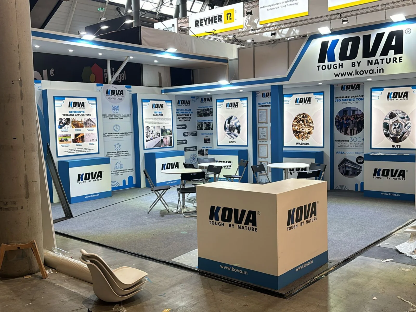 Kova exhibition booth at European Coatings Show 2025, Nuremberg, Germany