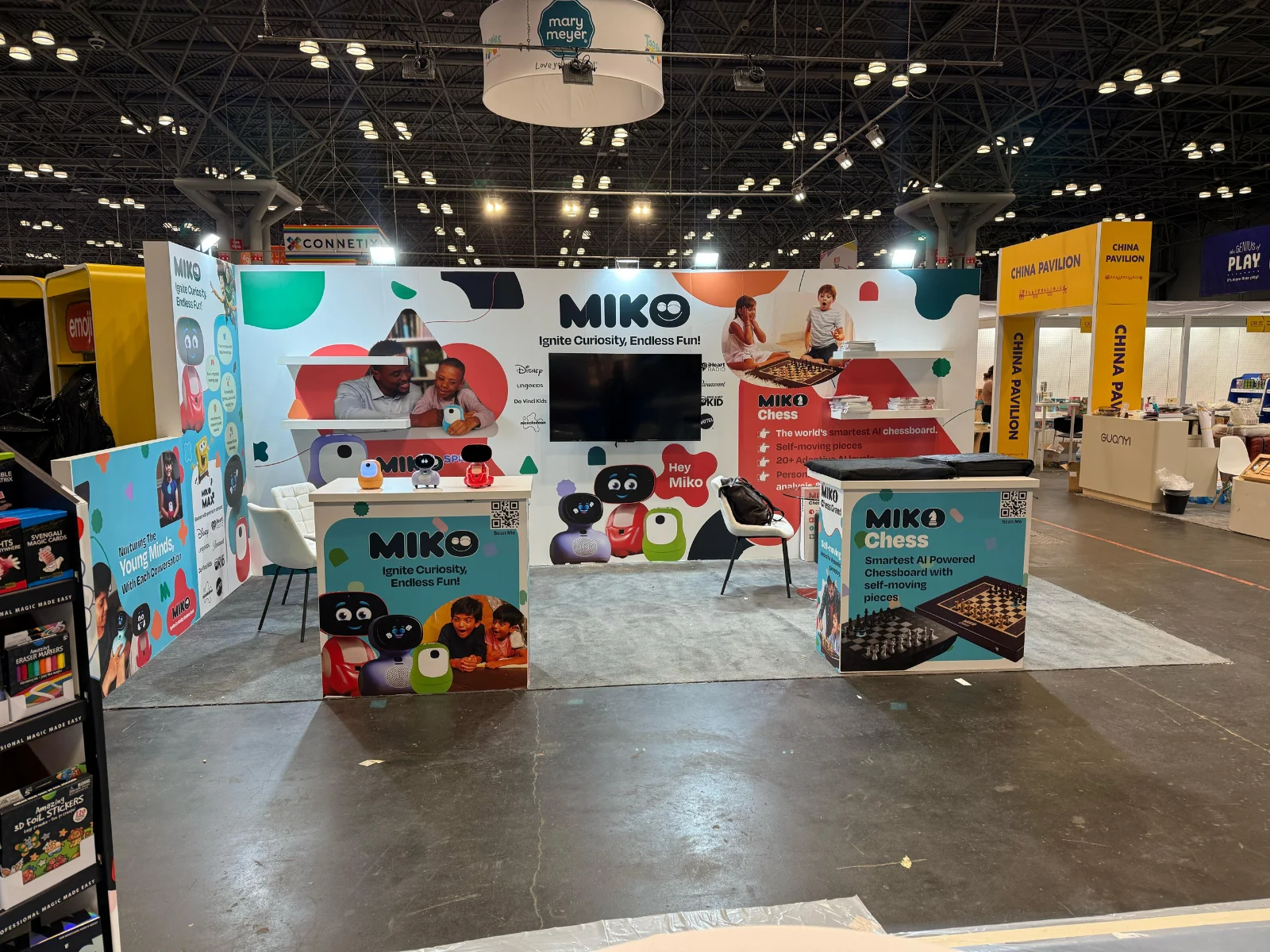 Miko exhibition booth at Toy Fair New York 2025, Jacob K. Javits Convention Center