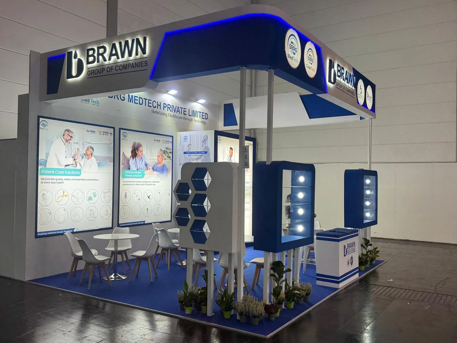 Brawn exhibition booth at Medica 2025, Germany
