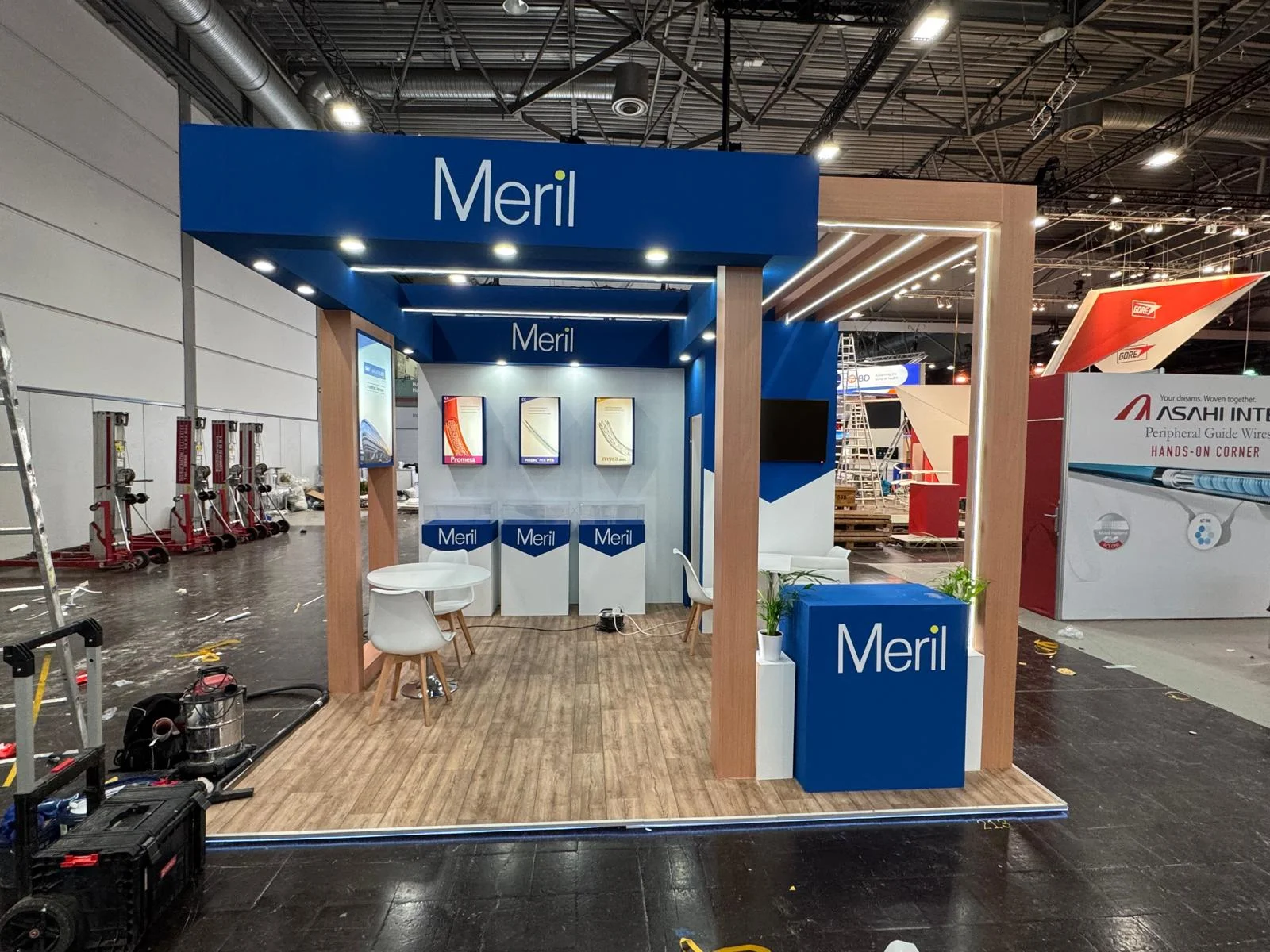 Meril exhibition booth at Linc 2025, Leipzig, Germany