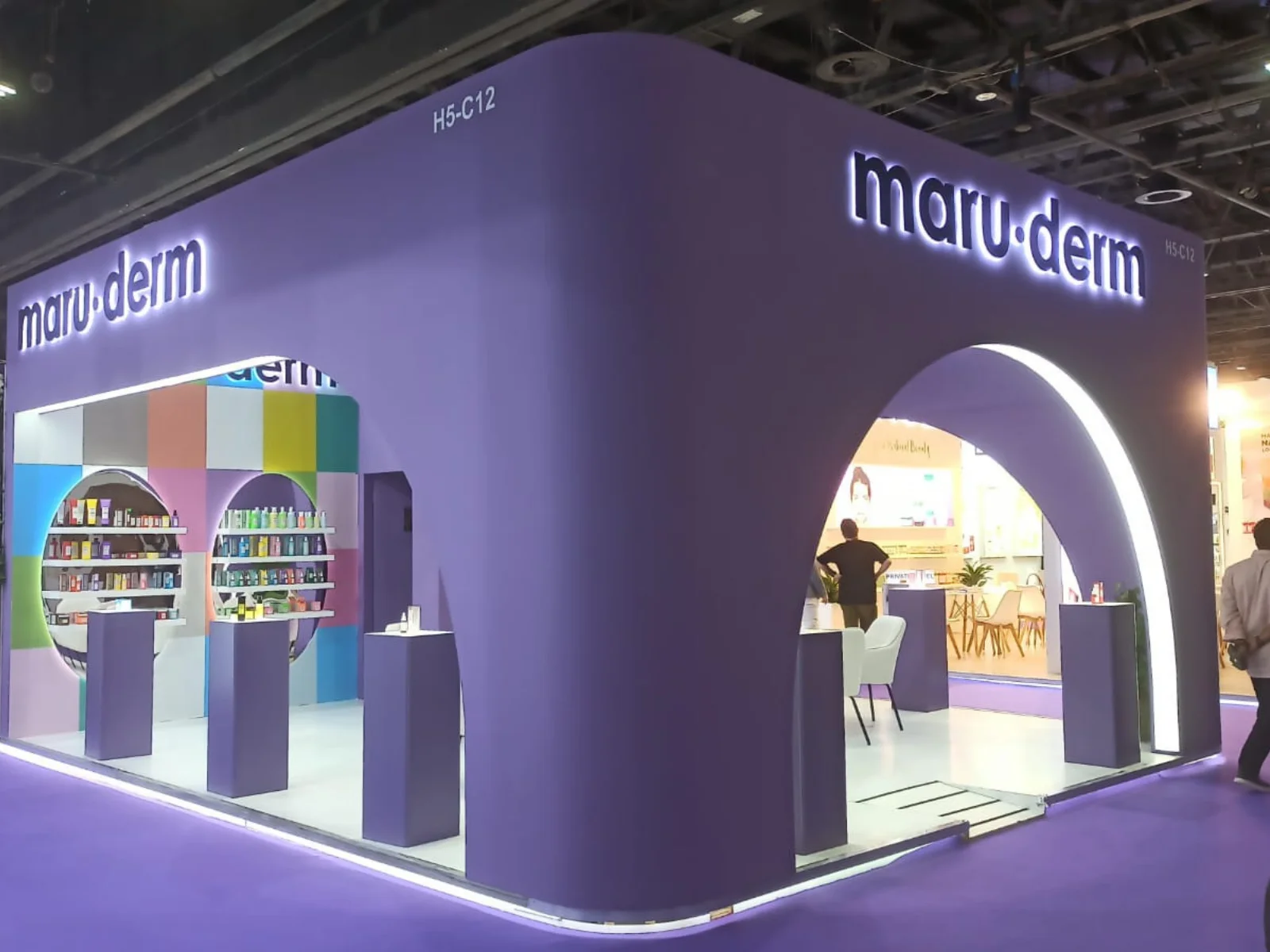 Maruderm exhibition booth at Beautyworld Middle East 2024, Dubai, UAE