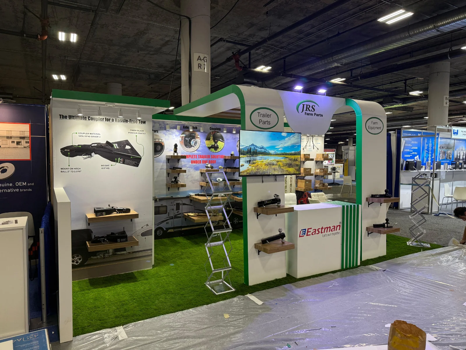 JRS exhibition booth at AAPEX 2024, Las Vegas, USA