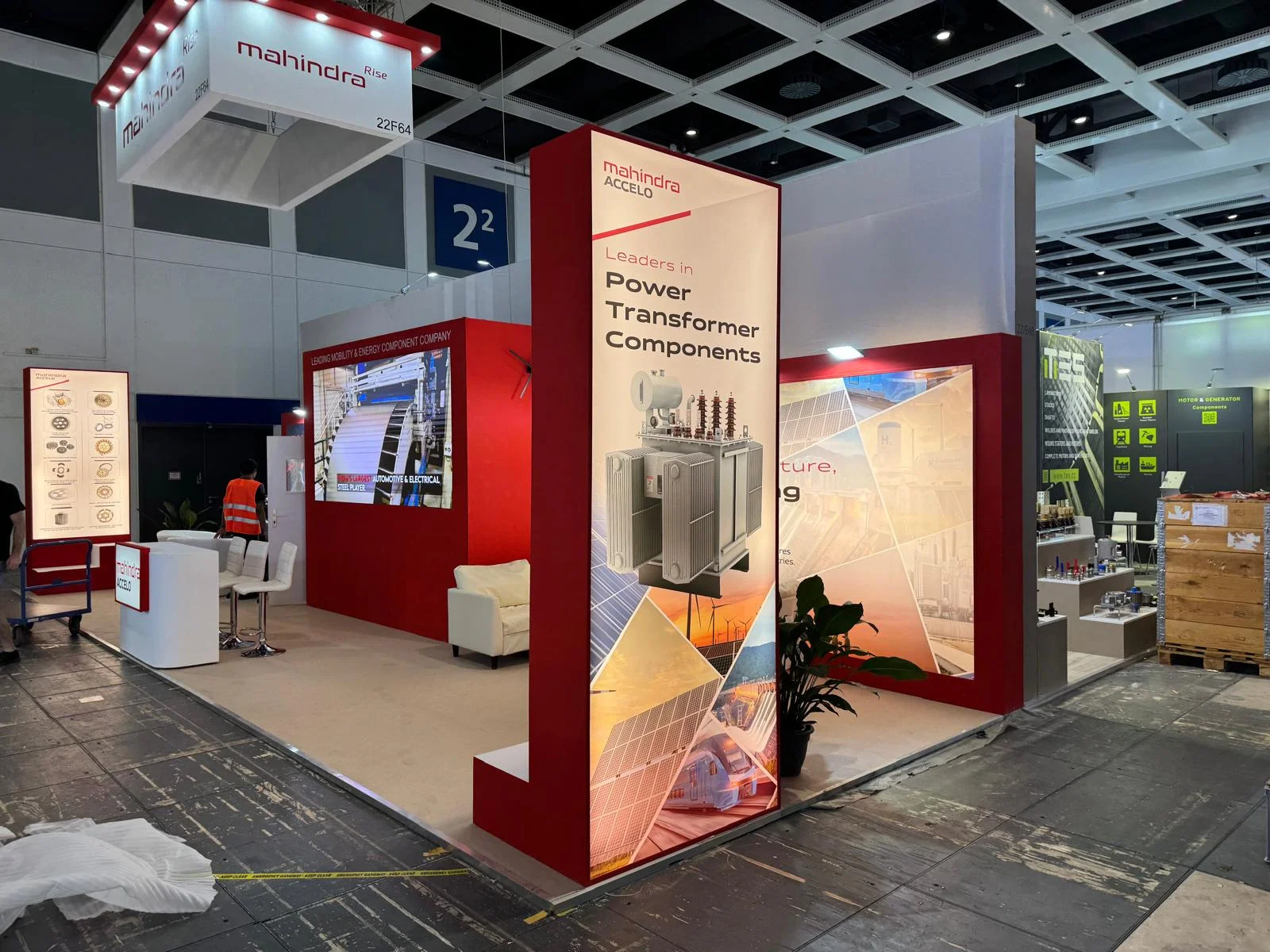 Mahindra exhibition booth at CWIEME 2024, Berlin, Germany