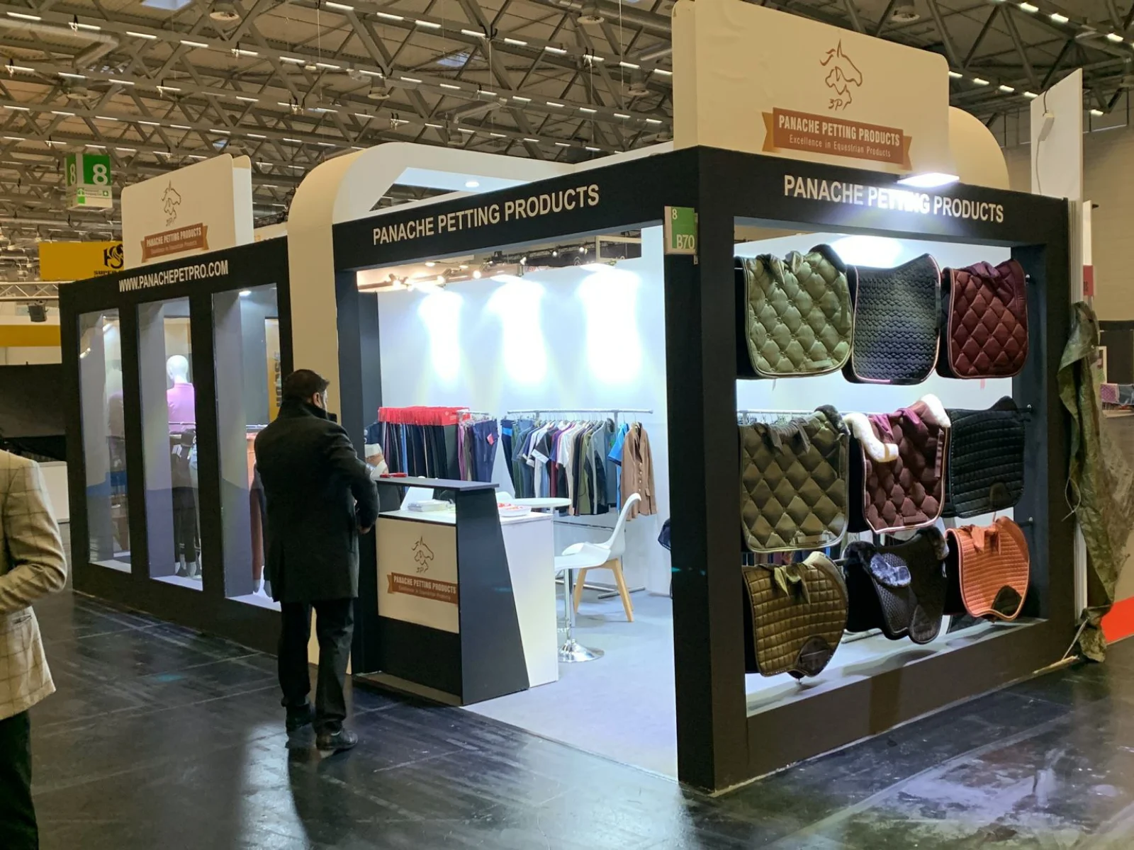 Panache Fitting Products exhibition booth at Spoga Horse, Germany