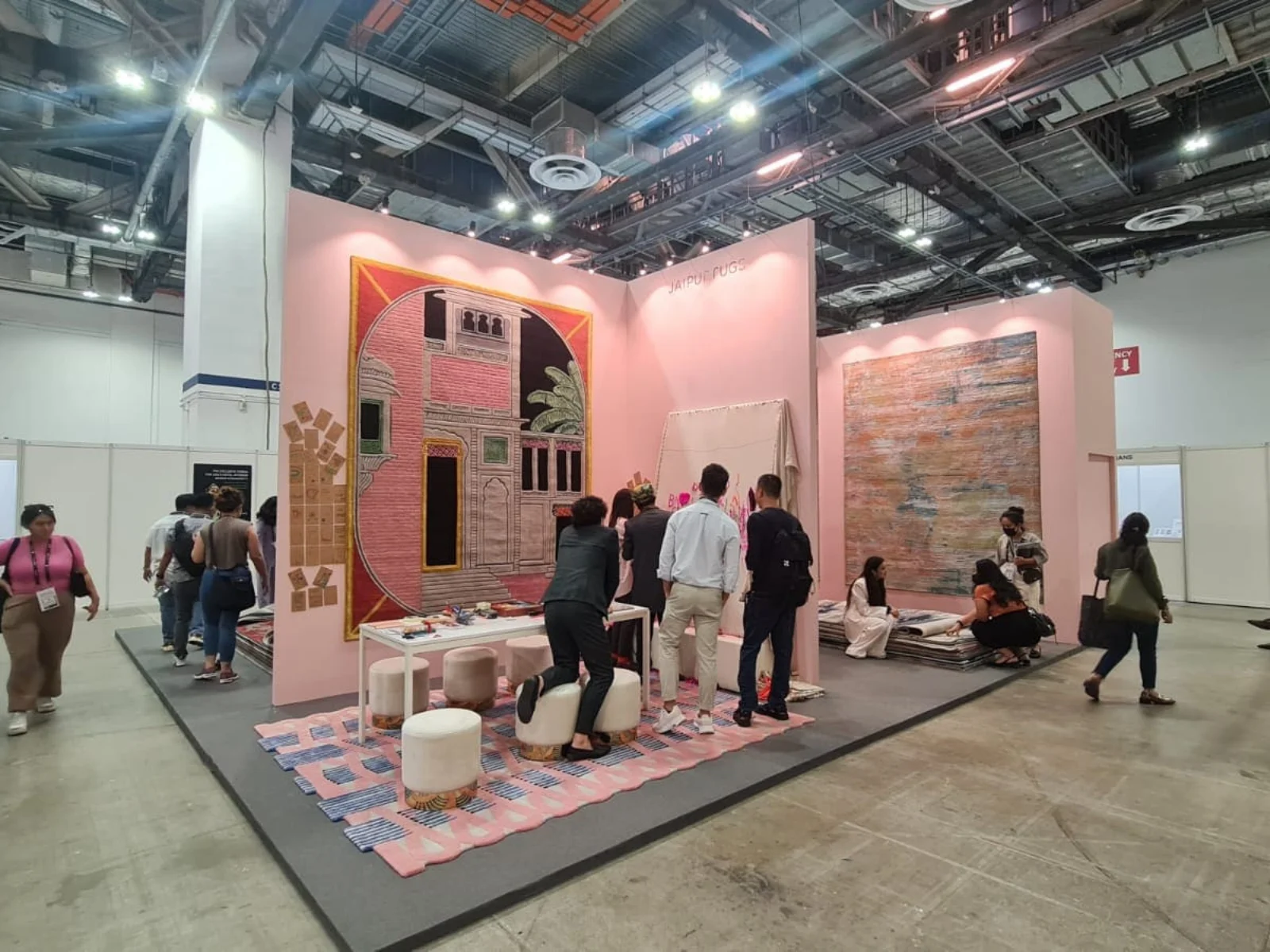 Jaipur Rugs exhibition booth at Find Design Fair Asia, Singapore