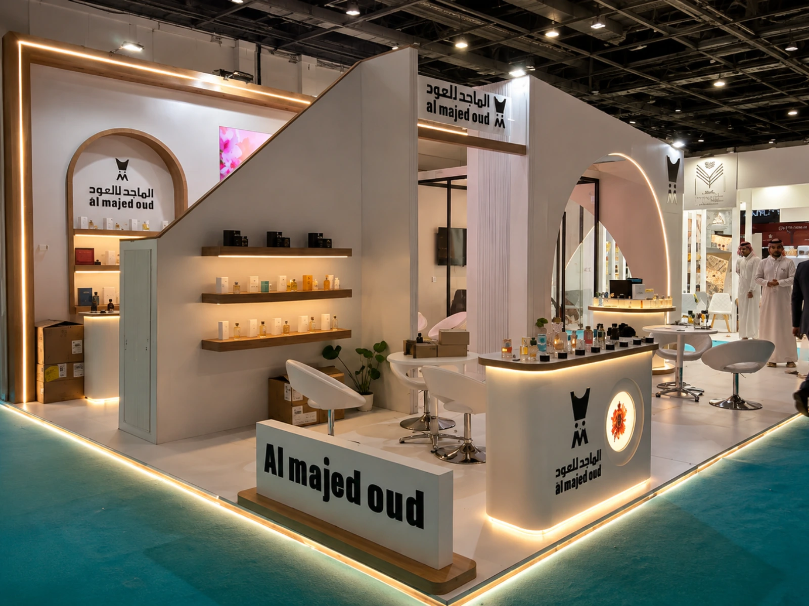 Al Majed Oud exhibition stand at Tones of Beauty London 2026, London, United Kingdom