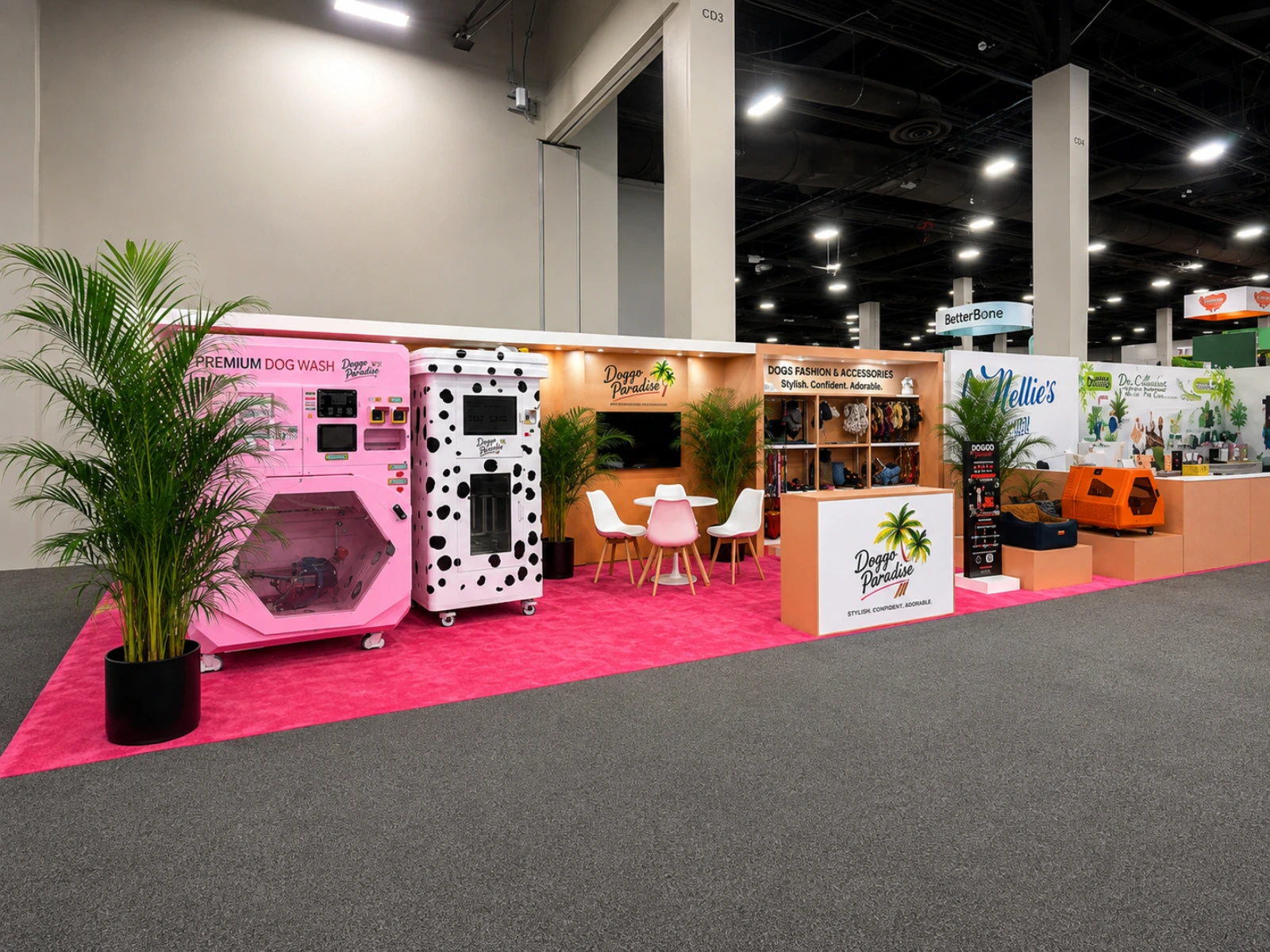 Doggo Paradiso exhibition booth at SUPERZOO  Las Vegas, USA