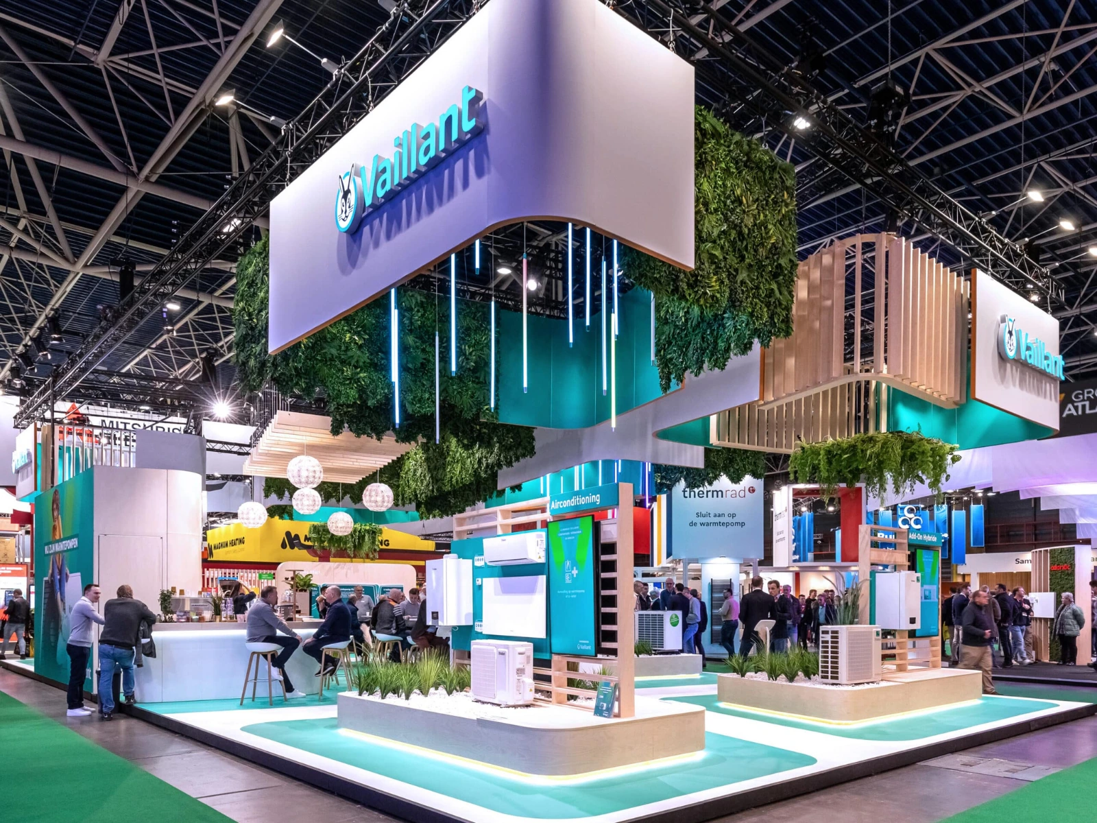 Vaillant exhibition stand at VSK+E, Utrecht, Netherlands