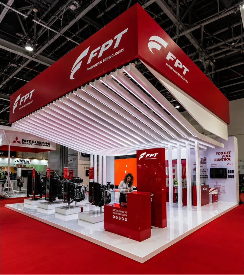  TradeShow Booth Design-expocreators, Custom Trade Show Booth by Expo Creators for Gold Coast Flavors & Colors, featuring turnkey fabrication, vibrant graphics, and storage solutions.
