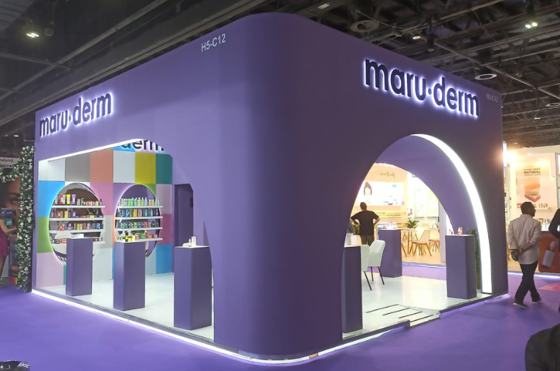 Maruderm booth at Beautyworld Middle East 2024, Dubai UAE